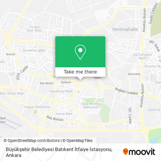 Büyükşehir Belediyesi Batıkent İtfaiye İstasyonu map