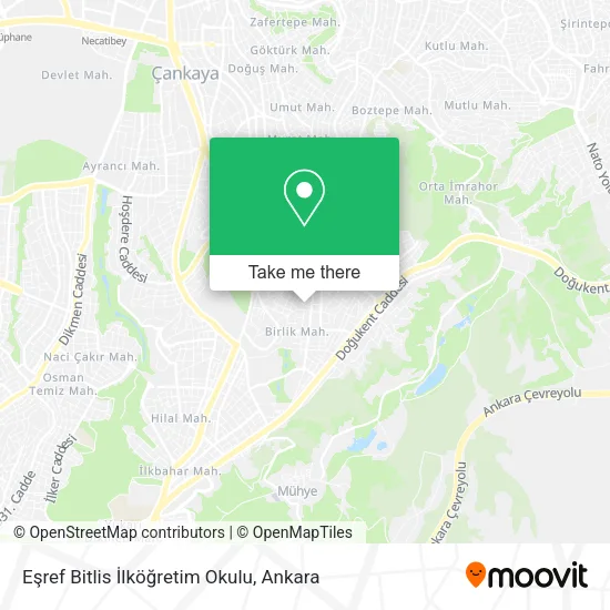 Eşref Bitlis İlköğretim Okulu map