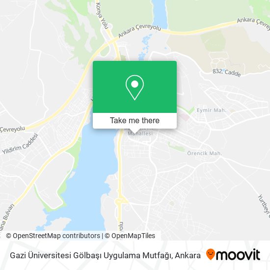 Gazi Üniversitesi Gölbaşı Uygulama Mutfağı map
