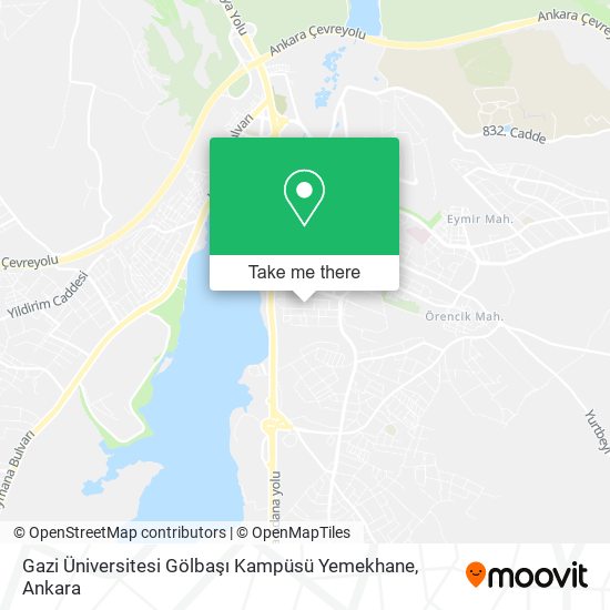 Gazi Üniversitesi Gölbaşı Kampüsü Yemekhane map