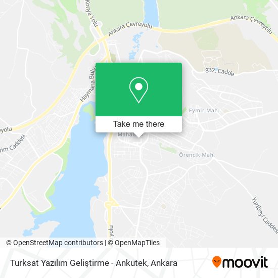 Turksat Yazılım Geliştirme - Ankutek map