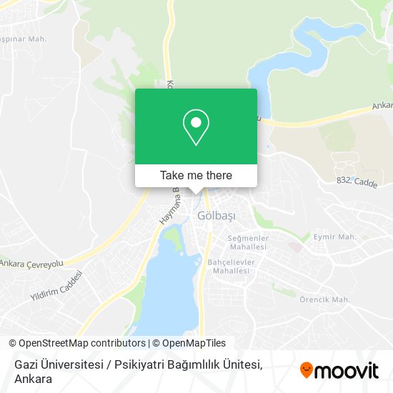 Gazi Üniversitesi / Psikiyatri Bağımlılık Ünitesi map