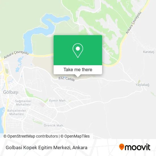 Golbasi Kopek Egitim Merkezi map