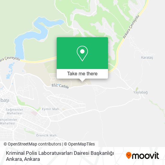 Kriminal Polis Laboratuvarları Dairesi Başkanlığı Ankara map