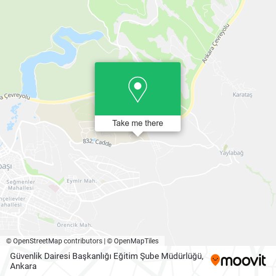 Güvenlik Dairesi Başkanlığı Eğitim Şube Müdürlüğü map