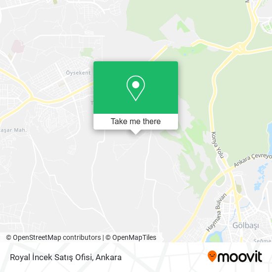 Royal İncek Satış Ofisi map