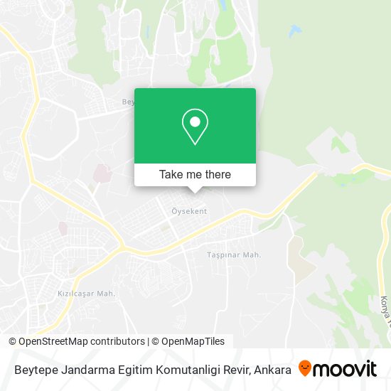 Beytepe Jandarma Egitim Komutanligi Revir map