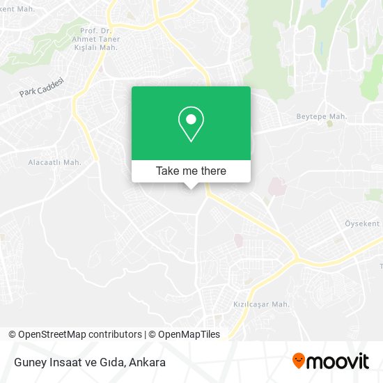 Guney Insaat ve Gıda map
