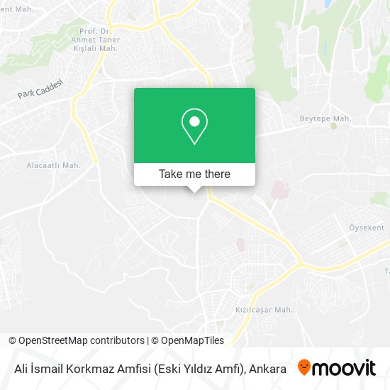 Ali İsmail Korkmaz Amfisi (Eski Yıldız Amfi) map