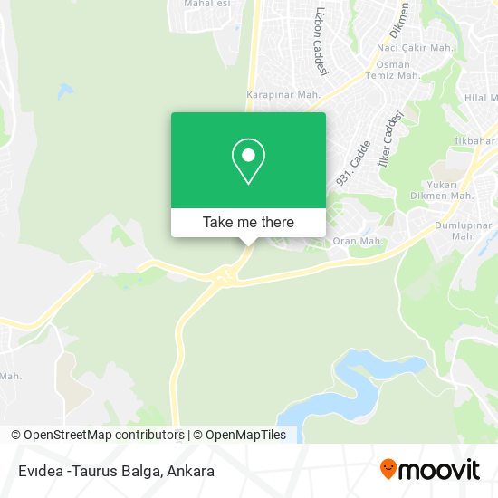Evıdea -Taurus Balga map
