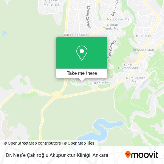 Dr. Neş'e Çakıroğlu Akupunktur Kliniği map