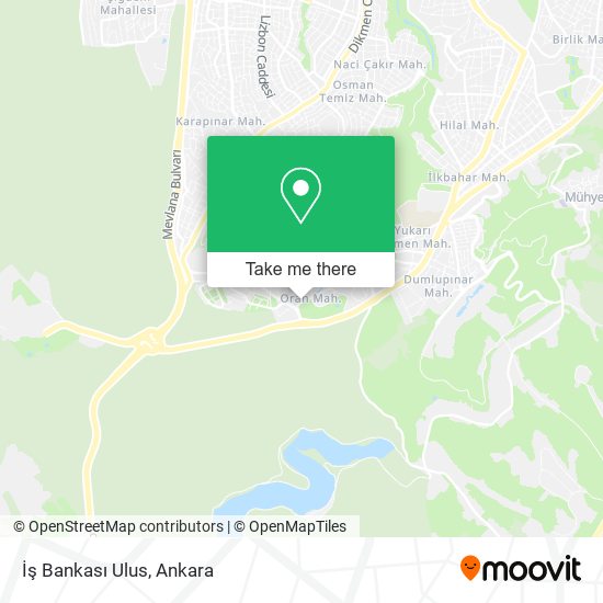 İş Bankası Ulus map