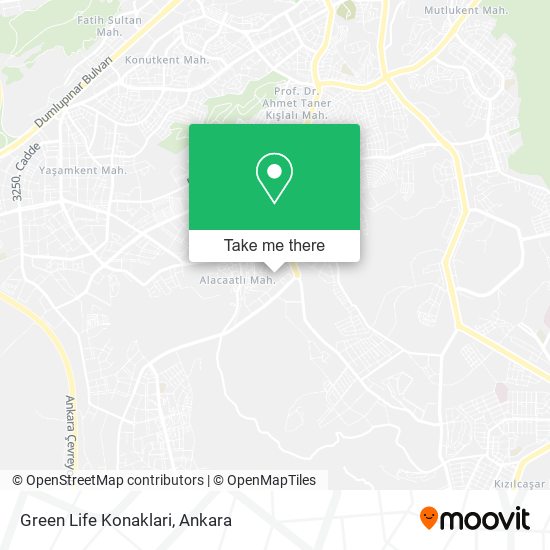 Green Life Konaklari map