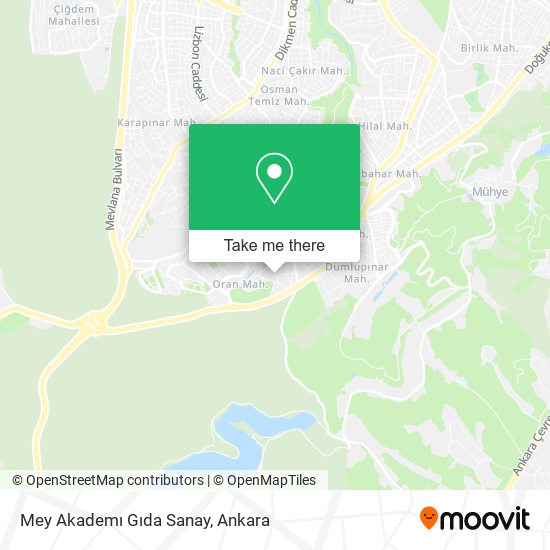 Mey Akademı Gıda Sanay map