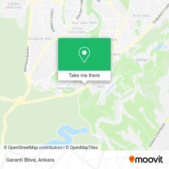 Garanti Bbva map