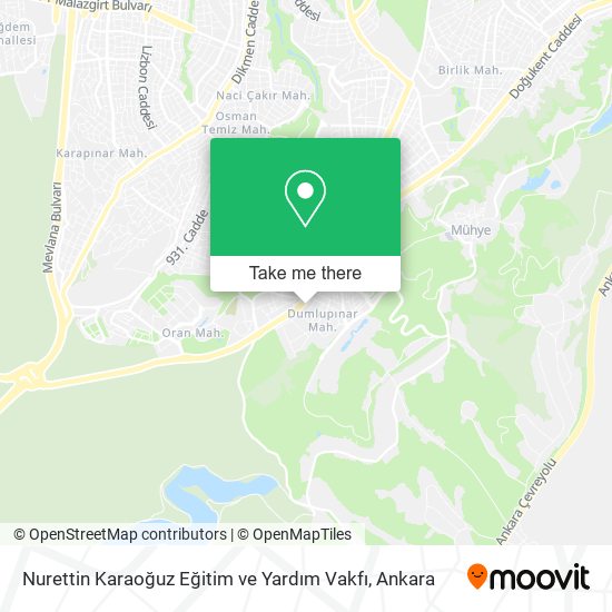 Nurettin Karaoğuz Eğitim ve Yardım Vakfı map