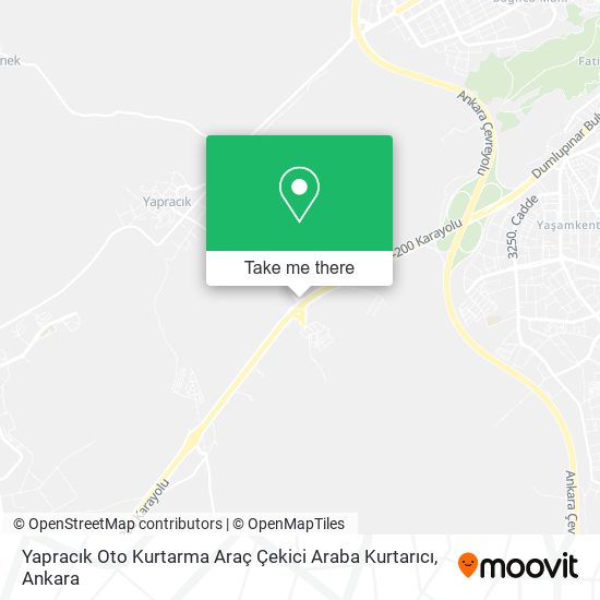 Yapracık Oto Kurtarma Araç Çekici Araba Kurtarıcı map