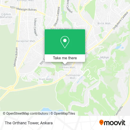 The Orthanc Tower map