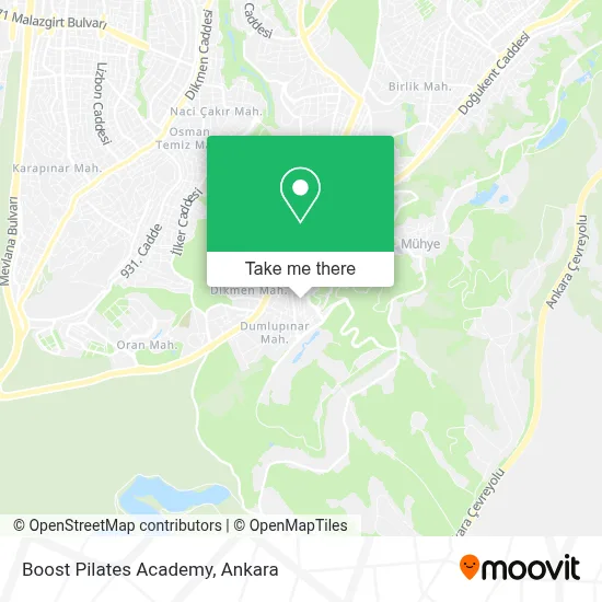 Boost Pilates Academy map