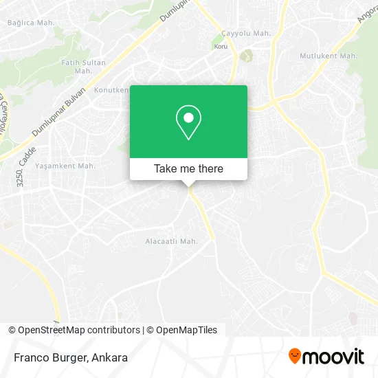 Franco Burger map