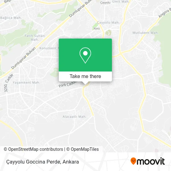 Çayyolu Goccina Perde map