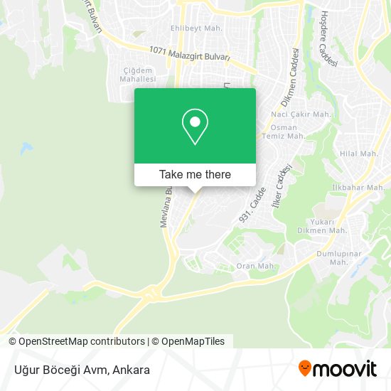 Uğur Böceği Avm map