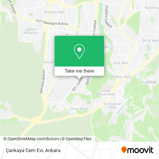 Çankaya Cem Evi map
