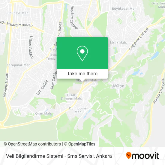 Veli Bilgilendirme Sistemi - Sms Servisi map