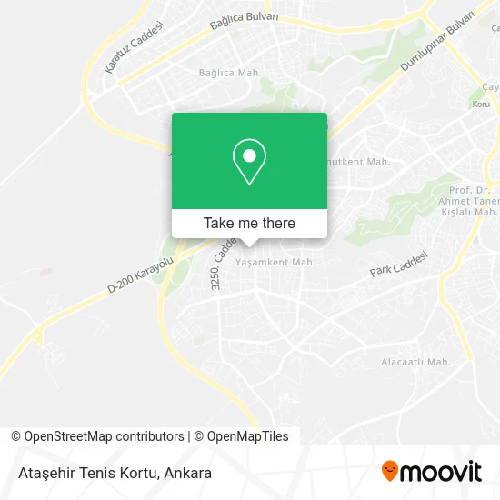 Ataşehir Tenis Kortu map