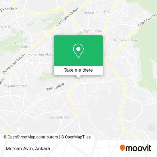 Mercan Avm map