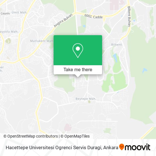Hacettepe Universitesi Ogrenci Servis Duragi map