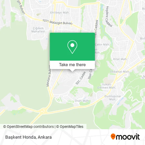 Başkent Honda map