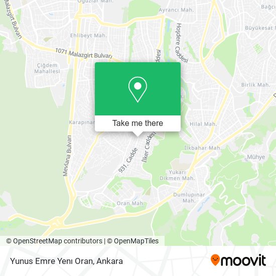 Yunus Emre Yenı Oran map