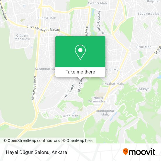 Hayal Düğün Salonu map
