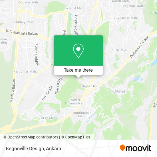 Begonville Design map