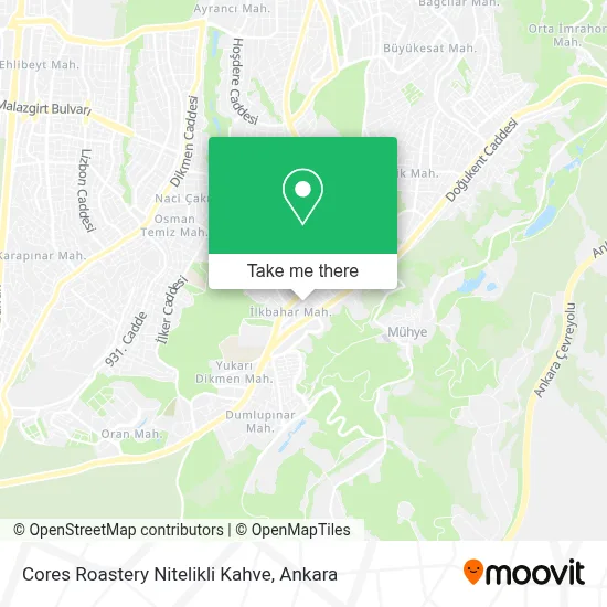 Cores Roastery Nitelikli Kahve map