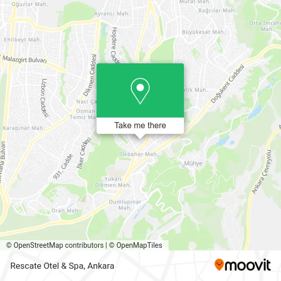 Rescate Otel & Spa map