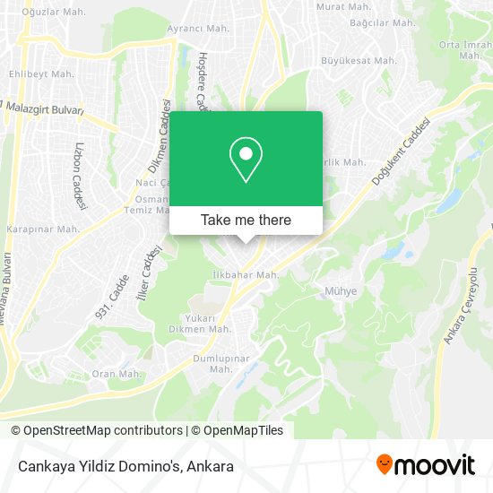 Cankaya Yildiz Domino's map
