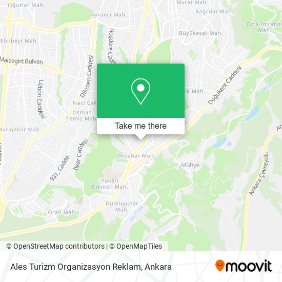 Ales Turizm Organizasyon Reklam map