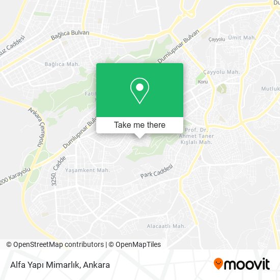 Alfa Yapı Mimarlık map