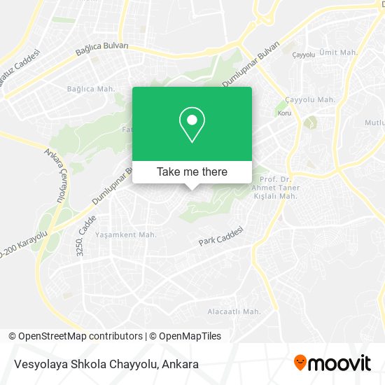 Vesyolaya Shkola Chayyolu map