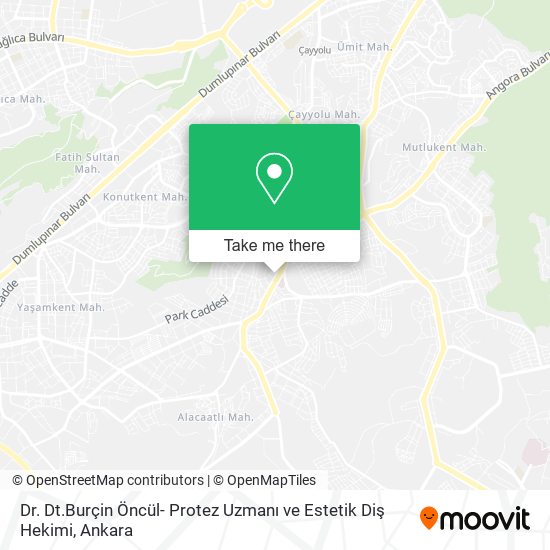 Dr. Dt.Burçin Öncül- Protez Uzmanı ve Estetik Diş Hekimi map