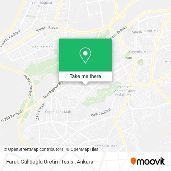 Faruk Güllüoğlu Üretim Tesisi map