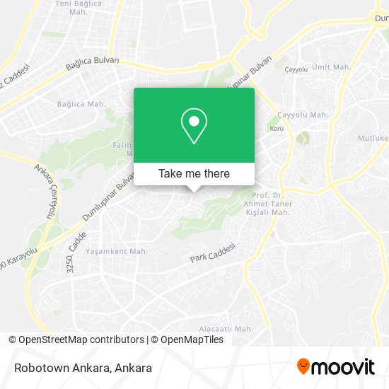 Robotown Ankara map