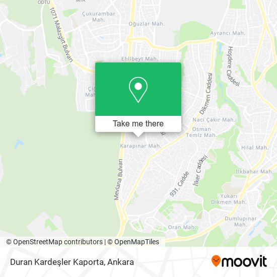 Duran Kardeşler Kaporta map