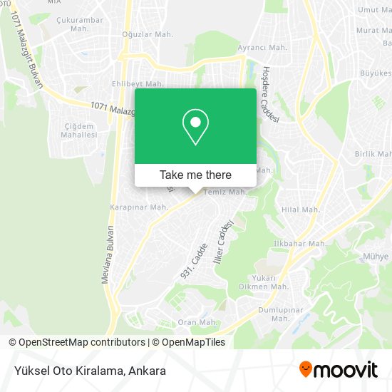 Yüksel Oto Kiralama map