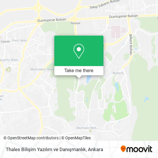Thales Bilişim Yazılım ve Danışmanlık map