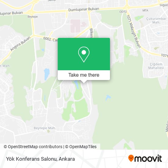 Yök Konferans Salonu map