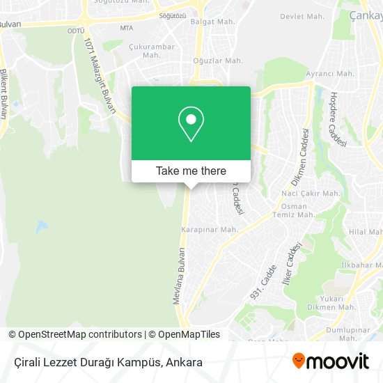 Çirali Lezzet Durağı Kampüs map