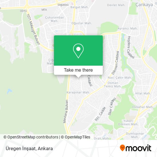 Üregen İnşaat map